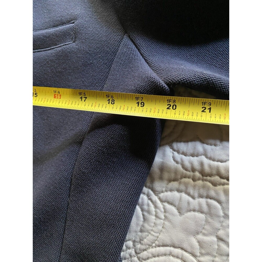 Eileen Fisher Navy Button-Front Jacket - Picture 5 of 6